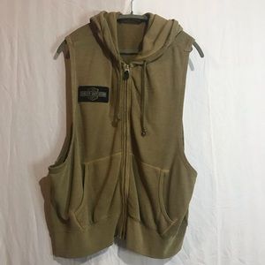 HARLEY DAVIDSON cut off hoodie